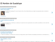 Tablet Screenshot of ennombredeguadalupe.blogspot.com