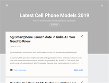 Tablet Screenshot of latestcellphonemodel.blogspot.com