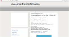 Desktop Screenshot of chiangmai-travel-information.blogspot.com