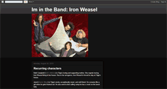 Desktop Screenshot of iminthebandironweasel.blogspot.com