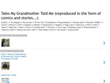 Tablet Screenshot of grandmothertales.blogspot.com