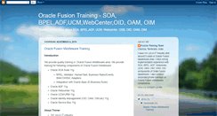 Desktop Screenshot of oraclesoatraining.blogspot.com