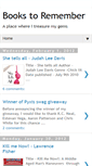Mobile Screenshot of books-to-remember.blogspot.com