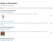 Tablet Screenshot of books-to-remember.blogspot.com
