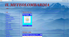 Desktop Screenshot of ilmeteolombardia.blogspot.com