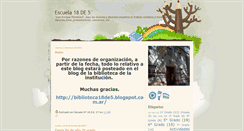 Desktop Screenshot of escuela18de5.blogspot.com