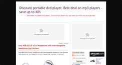 Desktop Screenshot of discountportabledvdplayer.blogspot.com