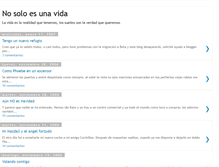 Tablet Screenshot of nosoloesunavida.blogspot.com