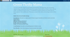 Desktop Screenshot of greenthriftymama.blogspot.com