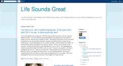 Desktop Screenshot of lifesoundsgreat.blogspot.com