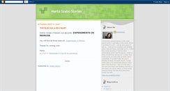 Desktop Screenshot of martaszabostories.blogspot.com