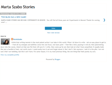Tablet Screenshot of martaszabostories.blogspot.com
