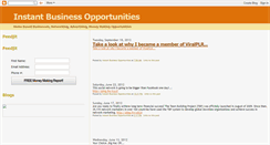 Desktop Screenshot of instantbusinessopportunities.blogspot.com