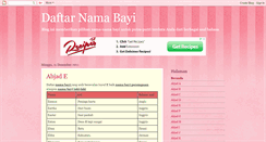 Desktop Screenshot of daftar-nama-bayi.blogspot.com