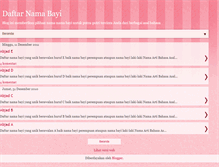 Tablet Screenshot of daftar-nama-bayi.blogspot.com