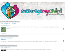 Tablet Screenshot of encouragemychild.blogspot.com