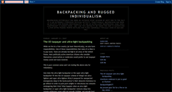 Desktop Screenshot of masochistbackpacker.blogspot.com
