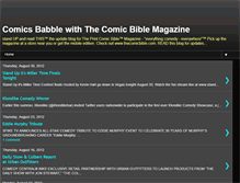 Tablet Screenshot of comicsbabble.blogspot.com