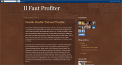 Desktop Screenshot of ilfautprofiter.blogspot.com