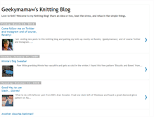 Tablet Screenshot of geekymamawknits.blogspot.com