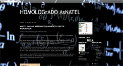 Desktop Screenshot of homologradoasnatel.blogspot.com