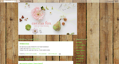 Desktop Screenshot of ceciliafox.blogspot.com
