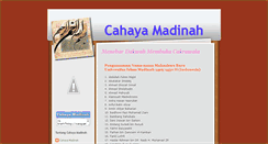 Desktop Screenshot of cahayamadinah.blogspot.com