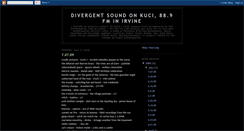 Desktop Screenshot of divergent-sound.blogspot.com