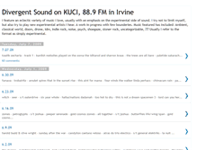 Tablet Screenshot of divergent-sound.blogspot.com
