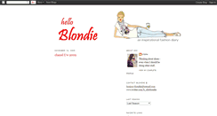 Desktop Screenshot of bonjourblondie.blogspot.com