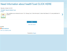 Tablet Screenshot of great-health.blogspot.com