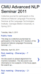 Mobile Screenshot of cmuadvancednlpseminar2011.blogspot.com