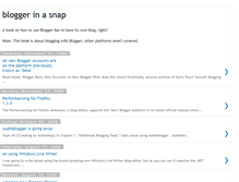 Tablet Screenshot of bloggerinasnap.blogspot.com