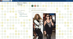 Desktop Screenshot of beyoncestylecentral.blogspot.com