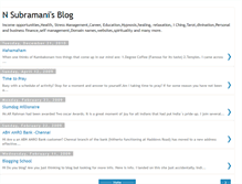 Tablet Screenshot of nsubramani.blogspot.com