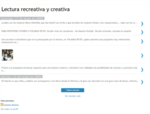 Tablet Screenshot of lecturarecreativaycreativa.blogspot.com