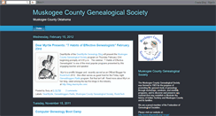 Desktop Screenshot of muskogeecountygenealogicalsociety.blogspot.com