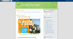 Desktop Screenshot of classes-vertes-poney.blogspot.com