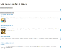 Tablet Screenshot of classes-vertes-poney.blogspot.com