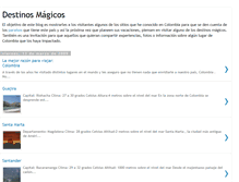Tablet Screenshot of destinos-magicos.blogspot.com