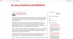 Desktop Screenshot of cavaleirocomsolitaria.blogspot.com