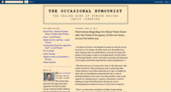 Desktop Screenshot of occasionalhumourist.blogspot.com