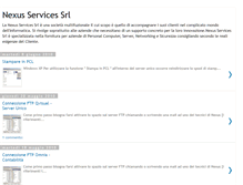 Tablet Screenshot of nexusservicessrl.blogspot.com