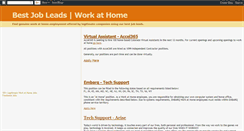 Desktop Screenshot of bestjobleads.blogspot.com