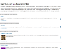 Tablet Screenshot of escribeconlossentimientos.blogspot.com