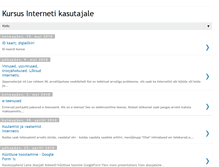 Tablet Screenshot of kursusinternetikasutajale.blogspot.com