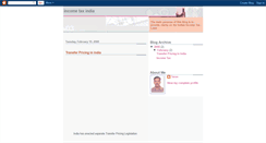 Desktop Screenshot of incometaxinindia.blogspot.com