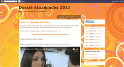 Desktop Screenshot of dossieatualidades2011.blogspot.com