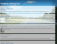 Tablet Screenshot of bloggingcataloguing.blogspot.com