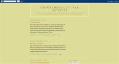 Desktop Screenshot of crewmemberlayover.blogspot.com